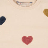 Sweat Lou Terry - Multi Heart - Konges Slojd