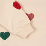 Sweat Lou Terry - Multi Heart - Konges Slojd