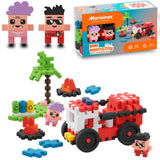 Mini Waffle - Carro de Bombeiros - 80 Peças